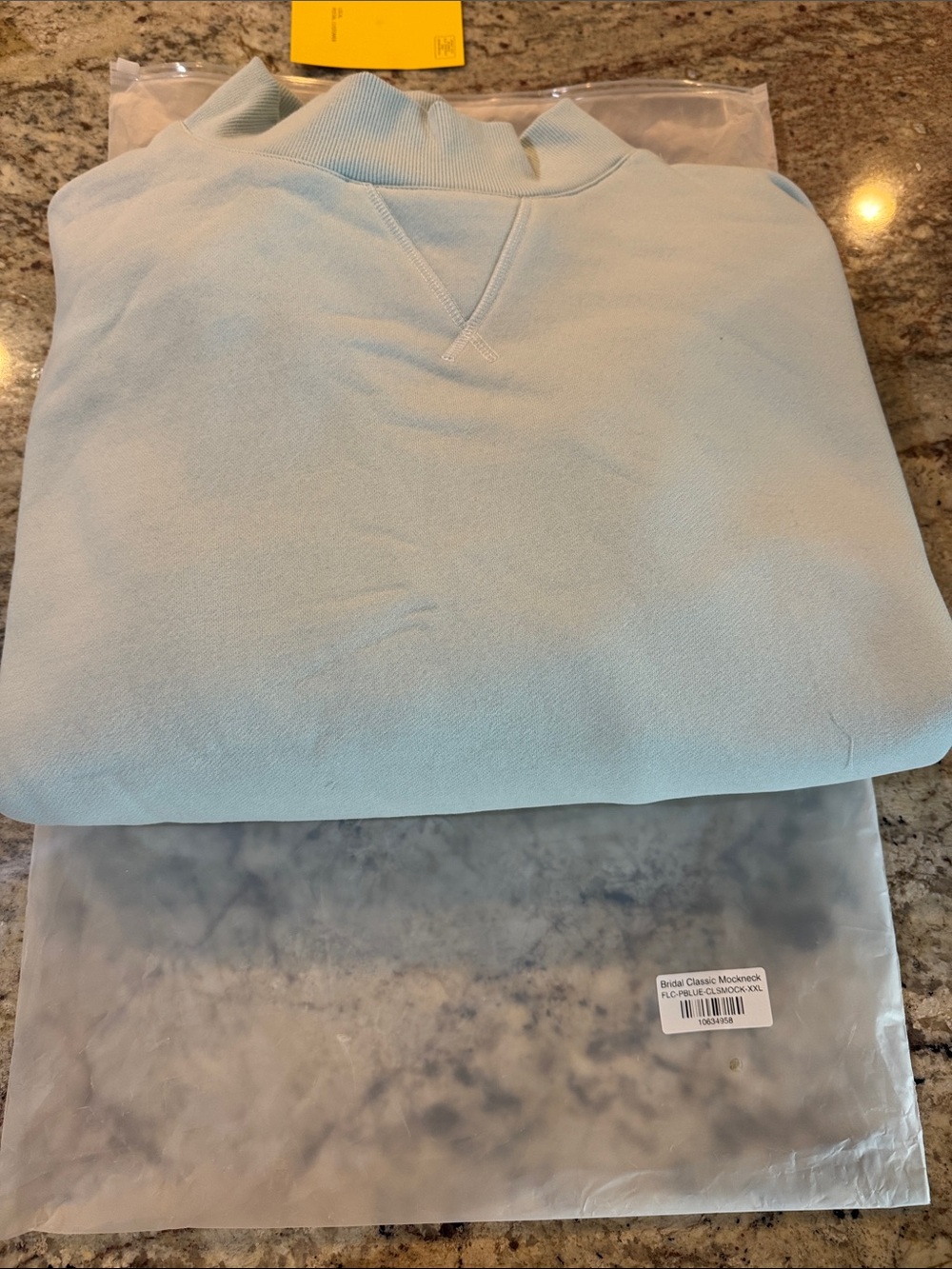 Light Blue PARKE Bridal Mockneck XXL